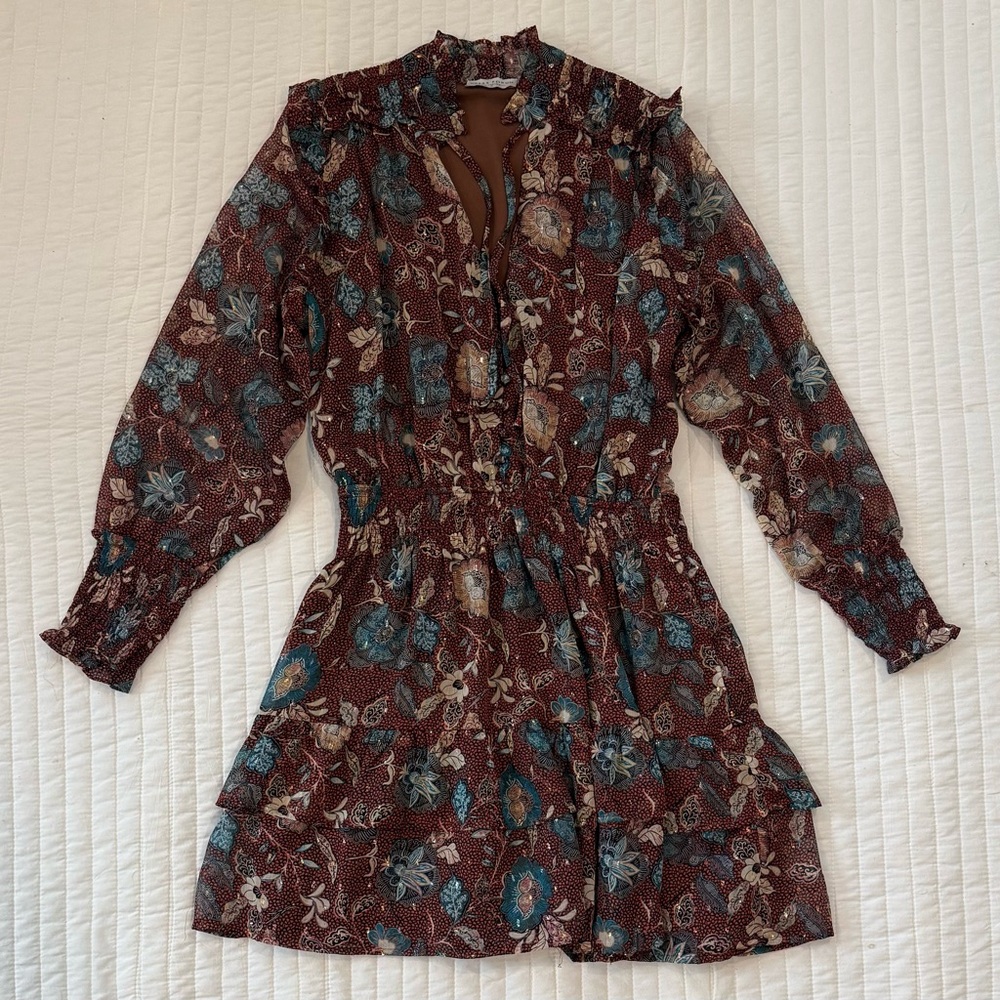 Dress Forum Los Angeles Mini Long Sleeve Dress Sz Medium - Picture 7 of 7
